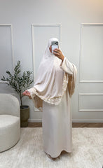 Ensemble Khimar 2 Pièces avec Dentelle