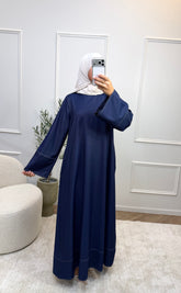 Abaya avec surpiqûres