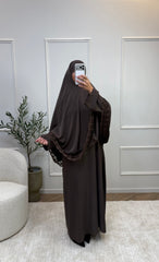 Ensemble Khimar 2 Pièces avec Dentelle