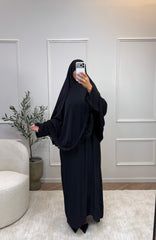 Ensemble Khimar 2 Pièces avec Dentelle